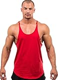 Iwearit Stringer Tank-Top (Red-M) MADE in USA