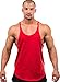 Iwearit Stringer Tank-Top (Red-M) Made in USA