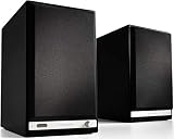 Audioengine HD6 150W Wireless Powered Bookshelf Speakers, Bluetooth aptX HD 24-Bit DAC & Analog Amplifier (Black)