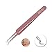 AMTOK Blackhead Remover Kit Curved Blackhead Tweezers Kit Pimple Comedone Extractor Tool Set Dermatologist Grade Kit Treatment for Blemish , Zit Popper (Tweezers Kit Rose Gold)