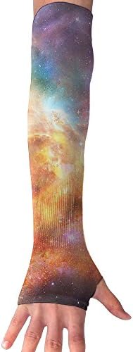 Andromeda Galaxy Universe Super Long Fingerless Anti-uv Sun Protection Sleeves Gloves For Outdoor Activities Apply To Camping,Driving,Hiking,Cycling Arm Prevent Injuries Modeling Nice Looking