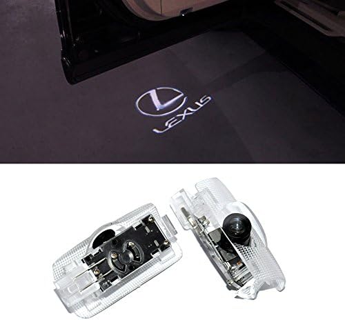 TF 2pcs Universal Wireless Car Projection LED Projector Door Shadow Light Welcome Light Laser Emblem Logo Lamps Kit, No Drilling Required (For Lexus GS ES LS RX GX)
