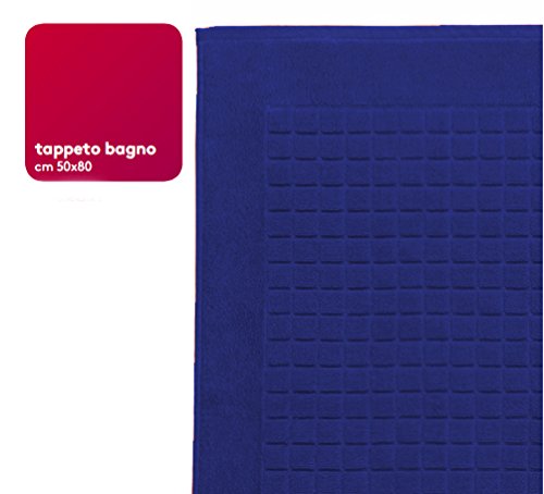 Bassetti Mania Teppich Badezimmer 50 X 80 100 Baumwolle Navy