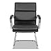 Alera Neratoli Slim Profile Guest Chair, Faux Leather, Chrome Base, 23.81