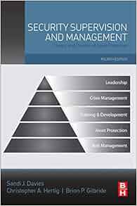 Security Supervision And Management Theory And Practice Of Asset Protection Ifpo Sandi J