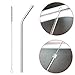 Stainless Steel Straws Set of 4, Alotpower FDA-Approved Metal Straws18/8 Reusable Stainless Steel Drinking Straws for 20 oz Tumblers Rumblers Cold Beverage