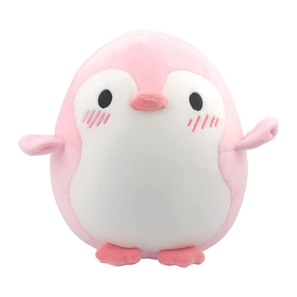 NUOBESTY Penguin Stuffed Animal Plush Doll, Pink Penguin Plush Toy for Kids Stuffed Doll 20CM Cartoon Pillow for Kids Home Room Decoration 1pc