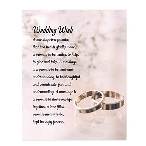 Amazon .com Wedding Wish -Love Marriage Poem-8 x 10 