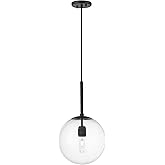 ML Lighting 25401-MB Kairo 12" Wide 1-Light Pendant - Matte Black