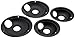 Stanco 4 Pack Universal Electric Range Black Non-Stick Reflector Bowls