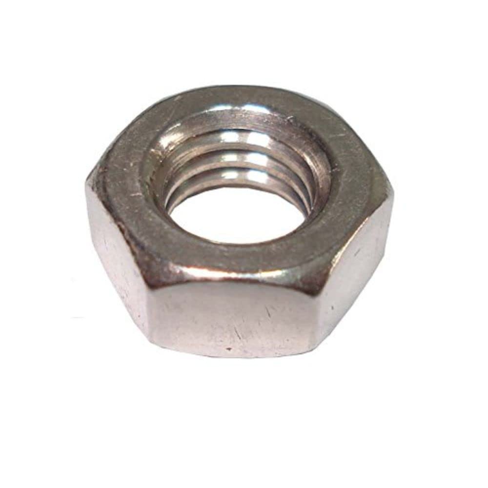 Merriway BH02528 (100 Pcs) Steel Hex Nut M4 (5/32 Inch) Bright Zinc Plated - Pack of 100 Pieces