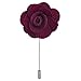 Men's Handmade Flower Lapel Pin Brooch Boutonniere Stick Burgundy Wedding Tuxedo Corsage Suit ciciTree