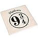 Harry Potter Icons Ceramic Square Coasters for Drinks Absorbent, Set of 4 | Tabletop Protection for Home & Kitchen, Dining Table | Coffee Table Decor, Barware Accessories | Wizarding World Gifts