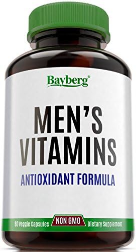 Men's Multivitamins, Antioxidant Energy Supplement with Minerals. Vitamins A C D E, Vitamin B Complex + Calcium, Zinc, Biotin and Folic Acid. Anti Age, Immune &amp; Prostate Support