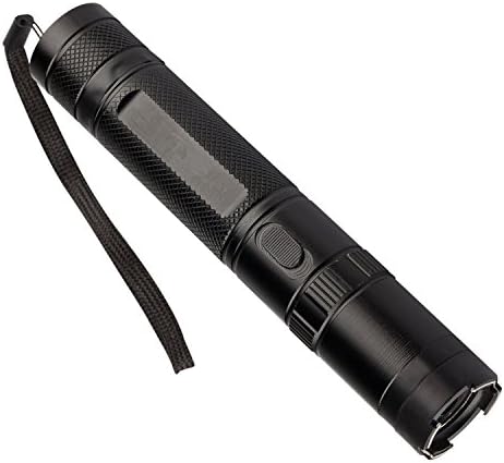JONCSON Stun Heavy Duty Rechargeable with LED Tactical Self Defense Flashlight (Black)