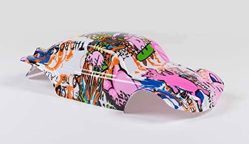 Compatible Custom Body Graffiti Pink Pig Style Replacement for 1/10 Scale RC Car or Truck (Truck not Included) SSB-PIG-01