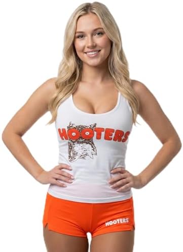 Hooters New Girl Sexy & Stretchy Uniform Orange Shorts Florida