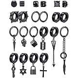 20 Pairs Faux Druzy Stud Earrings - Colorful Round Stainless Steel Earrings For Women