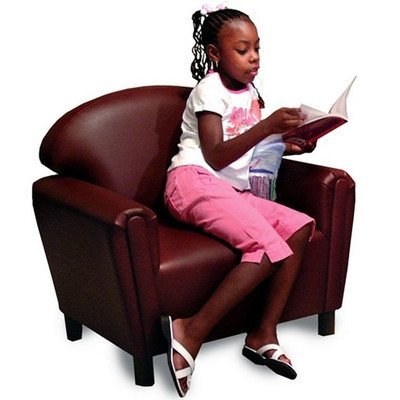 Brand New World School Age Premium Vinyl Upholstery Chair - Port Burgundy