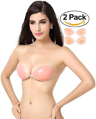 Welltogther Silicone Padded Invisible Push Up Bra Women Strapless Reusable Adhesive Bra