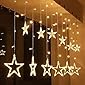 A & Y- Store Curtain Lights 12 Stars 138 LED Star String Lights 8 Modes Stars Shaped String Lights Plug in Curtain…