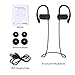 Bluetooth Headphones with Mic,Hd Stereo Headsets,Wireless Sport Earbuds,Ergonomic Earphones,Porter stable,Sweatproof,Workout for Smartphones & Tablets (Black)
