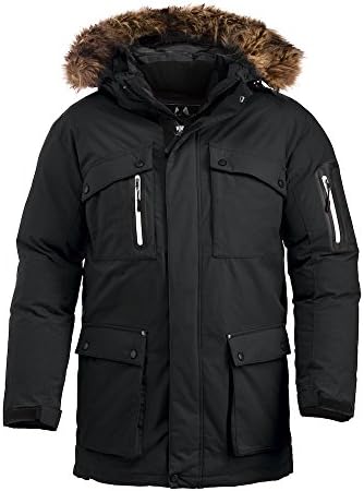 Clique Mountain Wear Expedition Parka Jacket. Extra Heavy Parka, Removable Hood, Windproof, 5000mm Waterproof, Unisex, XXS-3XL
