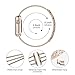 Biaoge Metal Band Compatible for Apple Watch Band Series 4 40mm 44mm/ iWatch Series 3 2 1 38mm 42mm, Adjustable Stainless Steel Replacement Wristband Strap Cuff Bangle Bracelet Accessories(Gold, 38mm)