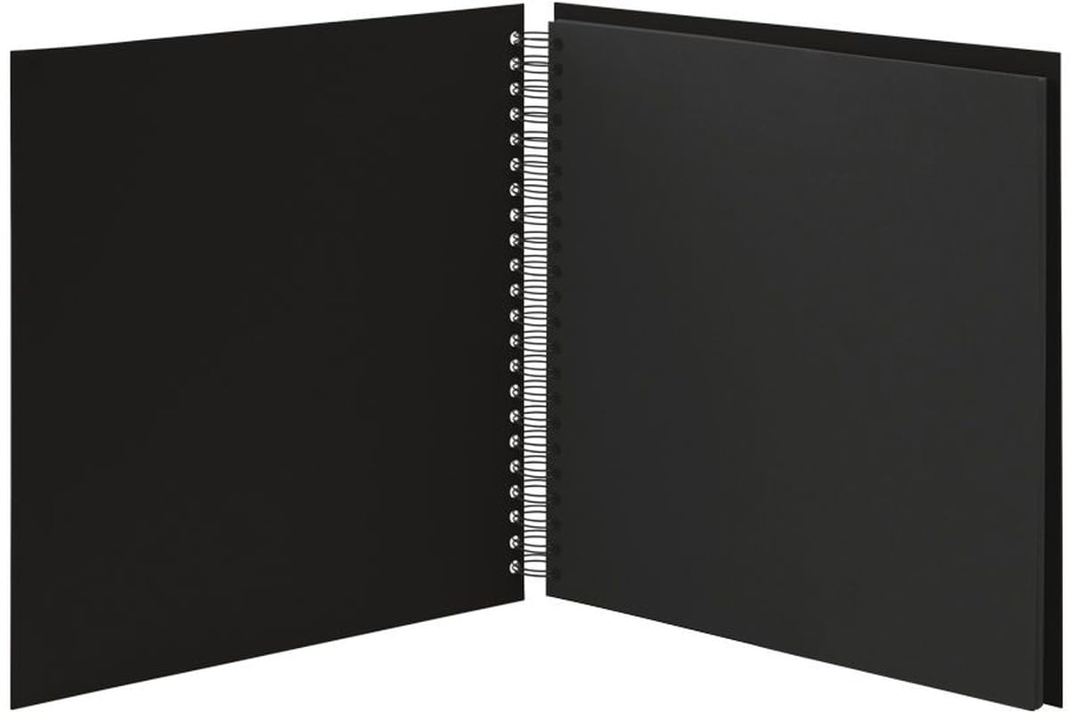 Rossler Soho 290 x 290mm Wiro Bound Photo Album - Black (60 Sheets)
