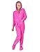 Footed Pajamas - Perfect Pink Kids Hoodie Chenille - Large