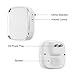 Reserwa Wireless Doorbell Waterproof Doorbell 36 Chimes 4 Level Volume LED Indicator Portable Door Bell 1000ft Operating Range with 1 Push Button Transmitter and 2 Plug-In Receivers (White)