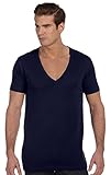 Bella + Canvas Unisex Jersey Short-Sleeve Deep V-Neck T-Shirt
