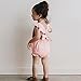 Viworld Infant Baby Girl Twins Bodysuit Sleeveless Ruffles Romper Sunsuit Outfit Princess Clothes (Pink, 90(12-18 Months))