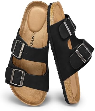 Amazon.com | Birkenstock Arizona Soft Footbed Black Suede  display picture 3