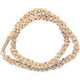 Handmade Tulsi Kanthi Mala Bead Necklace | Traditional Tulsi Kanthimala for Radha Krishna Devotees | Sacred Tulsi Wood Prayer Mala for Meditation, Puja, Chanting, Spiritual Healing & Daily Wear