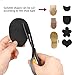 Makryn Self-Adhesive Pad for Shoes,5 Pairs Shoe Sole Protector Sticker(Black)