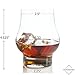 Taylor'd Milestones Reserve Whiskey Glass - Set of 2 10.5 oz Scotch Glasses. Premium Bourbon Rocks Glass Shaped for Improving Tasting and Aroma of Spirits. Crystal Clear Glassware