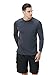 Tesla TM-MSS03-CHC_X-Large Men's UPF 50+Swim Shirt Loose-Fit Swim Long Sleeve Tee Rashguard Top MSS03