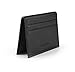 Black Super Slim Leather Card Wallet for Men or Women - Thin Money Holders -ID Card Driver's License Holder Wallets with 8 Card Slots - Genuine Cowhide LeatherQ