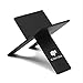Black Metal Foldable Cigar Stand Ashtray Holder w/Pu Leather Pouch