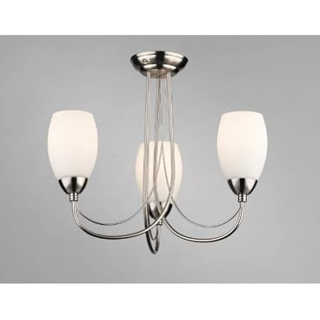 Dar Law0346 30le Lawrence 3 Light Traditional Ceiling Light Semi