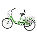 H&ZT 26″ Meridian Adult Tricycle 1/7 Speed 3 Wheel Bikes for Adults, Adult Tricycle Trike Cruise Bike with Large Size Basket for Recreation, Shopping, Exercise (Apple Green, 26″ / 7-Speed)thumb 2