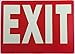 Exit Sign Glow-in-The-Dark Exit Sign, 12 by 8 Inches, Photoluminescent By natraco (4 Pack)