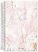HARDCOVER Academic Planner 2019-2020: (June 2019 Through July 2020) 5.5 Daily Weekly Monthly Planner Yearly Agenda. Bonus Bookmark, Pocket Folder and Sticky Note Set (Pink Marble)