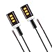Rupse 2pcs Car Auto Motorcycle Waterproof Tail Number License Plate Screw Bolt (02 (3LED))