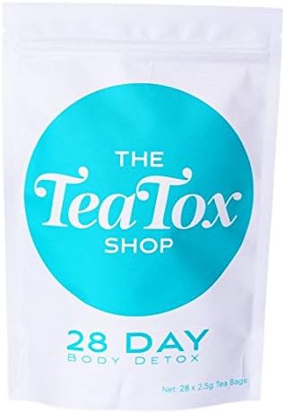 The TeaTox Shop - 28 Day Detox Tea: Weight Loss, Reduce Bloating, Body Cleanse and Appetite Suppressant, Organic Metabolism Booster Supplement