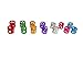 Dreadlock Beads for Hair, Braids, and Locs, 50 pieces, by Lock Love in Gold Metal Filigree Cuff for Men or Women (Rainbow)