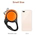 Fairwin Retractable Dog Leash, 16ft Dog Walking Leash with One Button Control and Ergonomic Hand Grip for Medium/Small Dogs(Orange-Black, 5M/16ft)