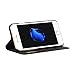 PU Leather Case for iPhone 8 Plus/iPhone 7 Plus, EasyAcc Premium View Flip Case Cover Folio with View Window/Stand/Skin Pouch Pocket Compatible with iPhone 8 Plus/iPhone 7 Plus (Black)