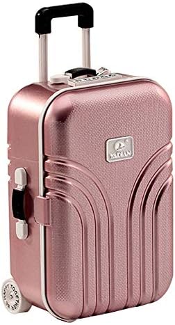 iSunday Suitcase Style Music Box Jewelry Storage Box Rotating Ballerina Girl for Kid Toys Gift (Rose Gold)